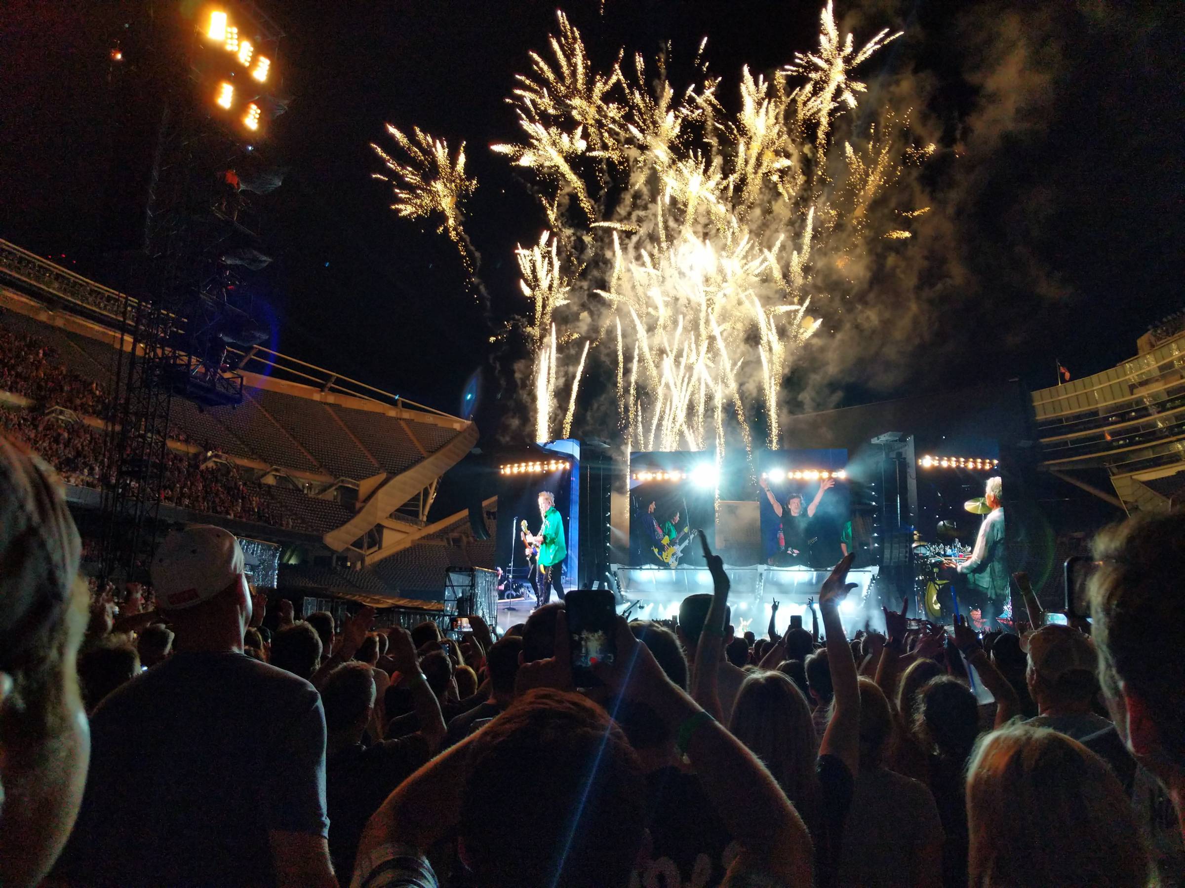 field view at soldier field for concert