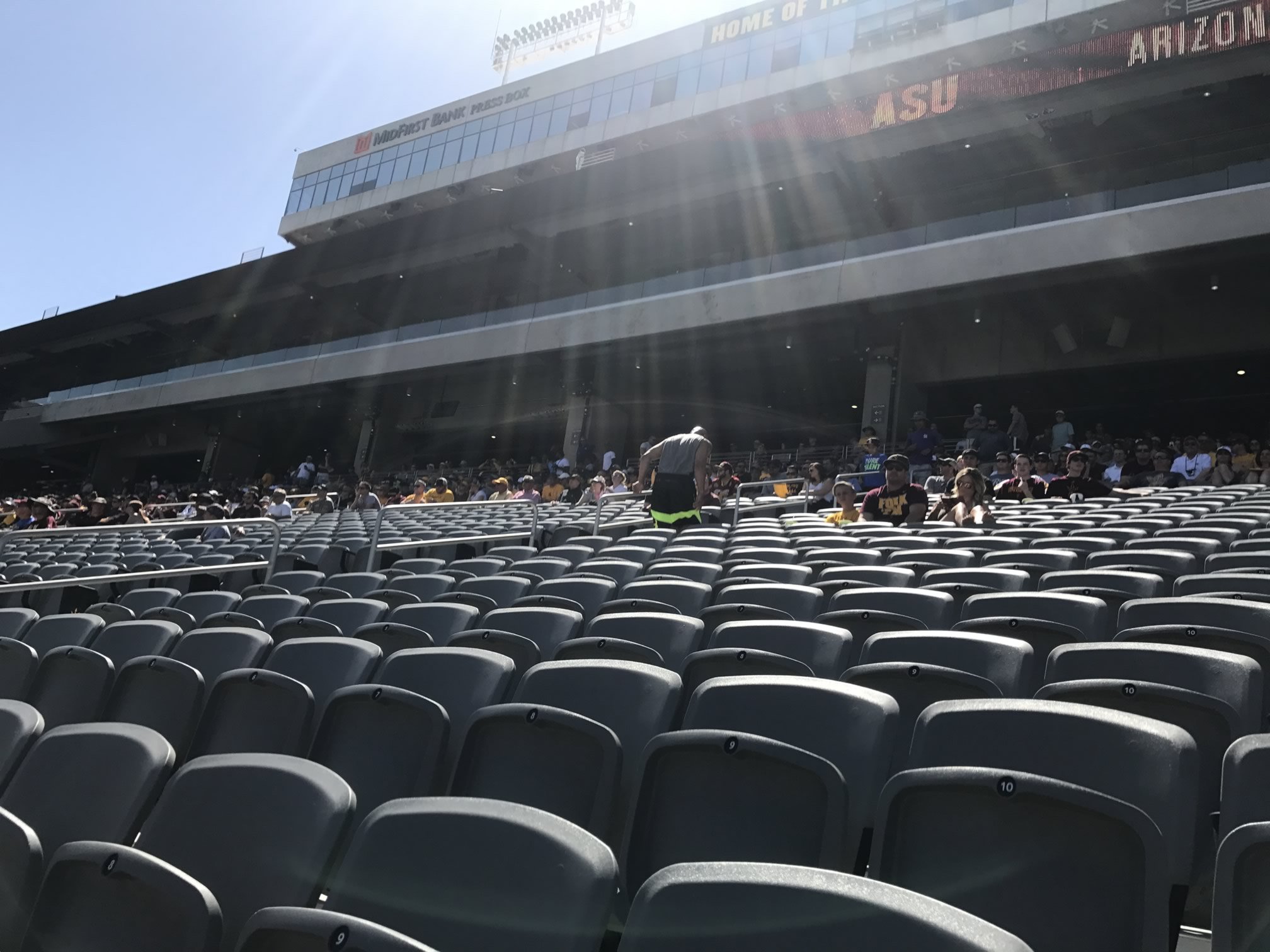 West Sideline chairback seats