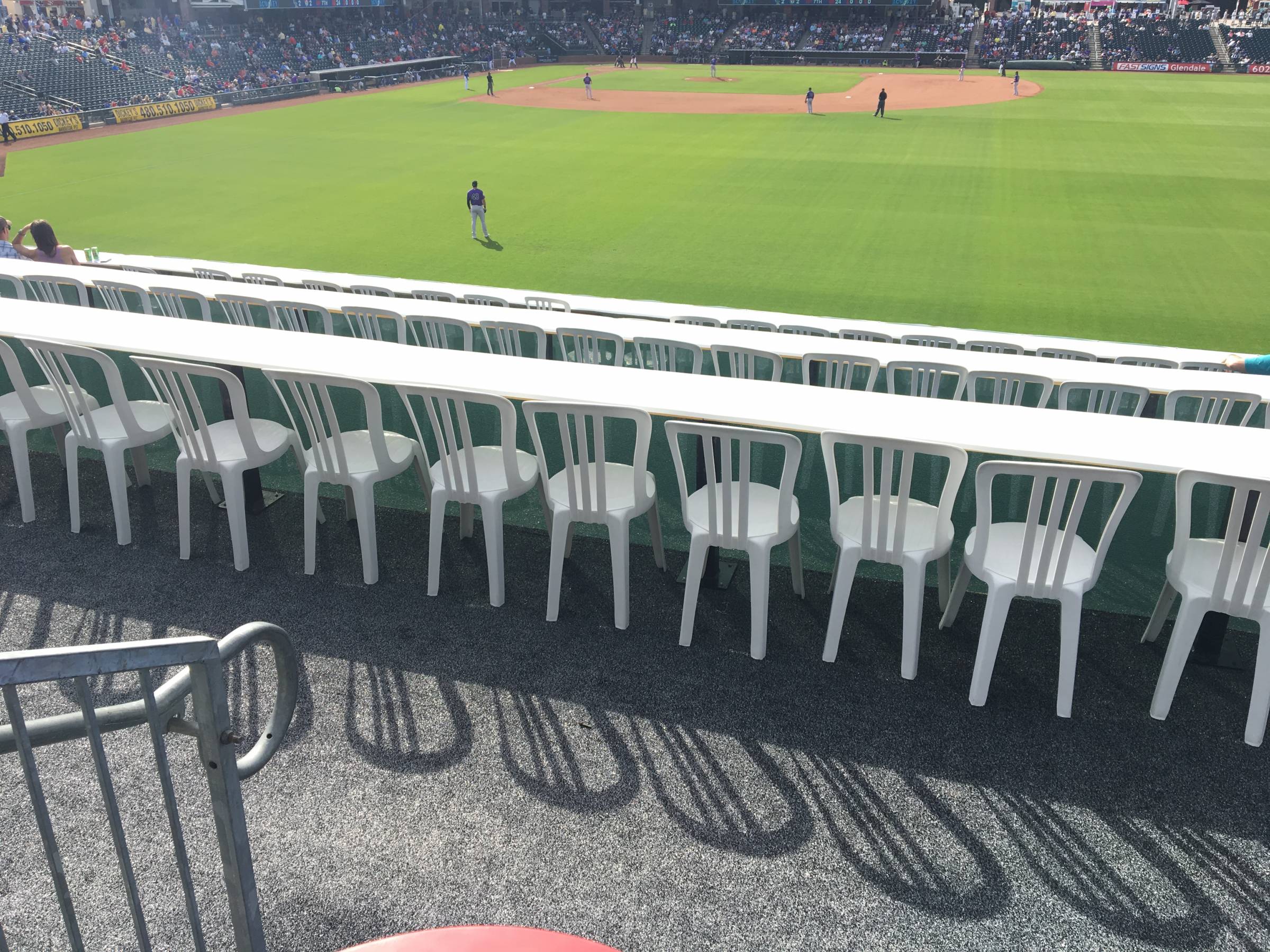 Game Seating within the Party Pavilion at Surprise Stadium