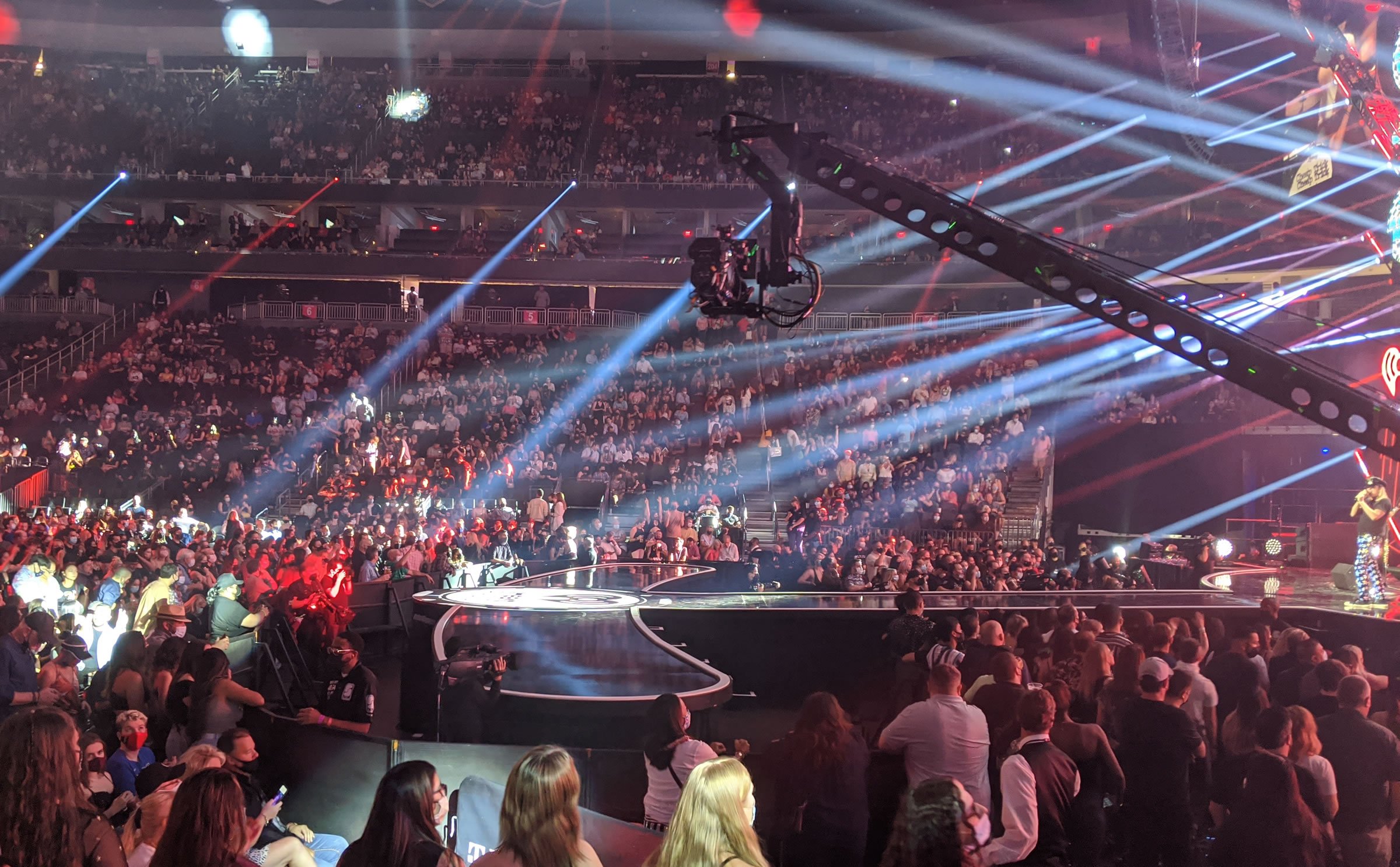 t-mobile arena catwalk stage