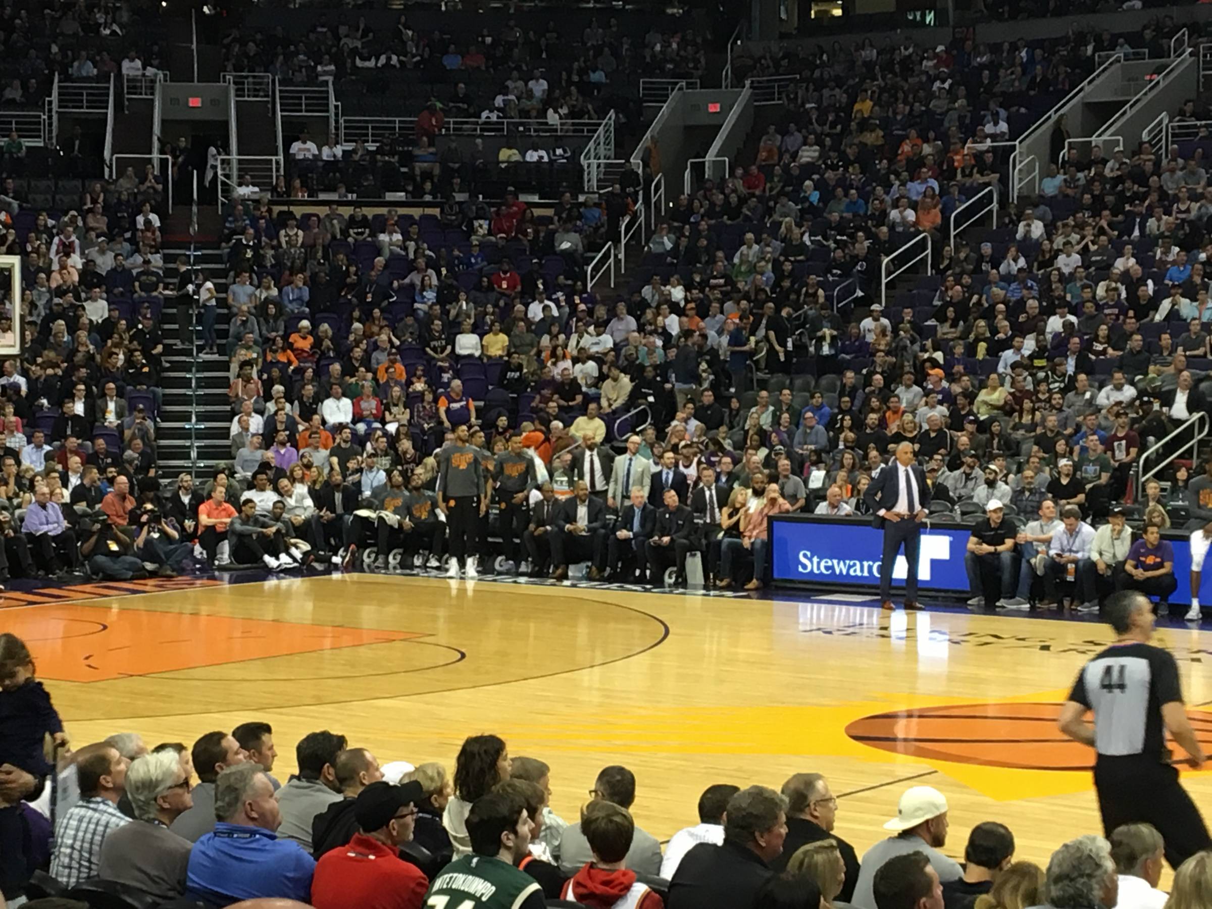 Suns Bench at Footprint Center