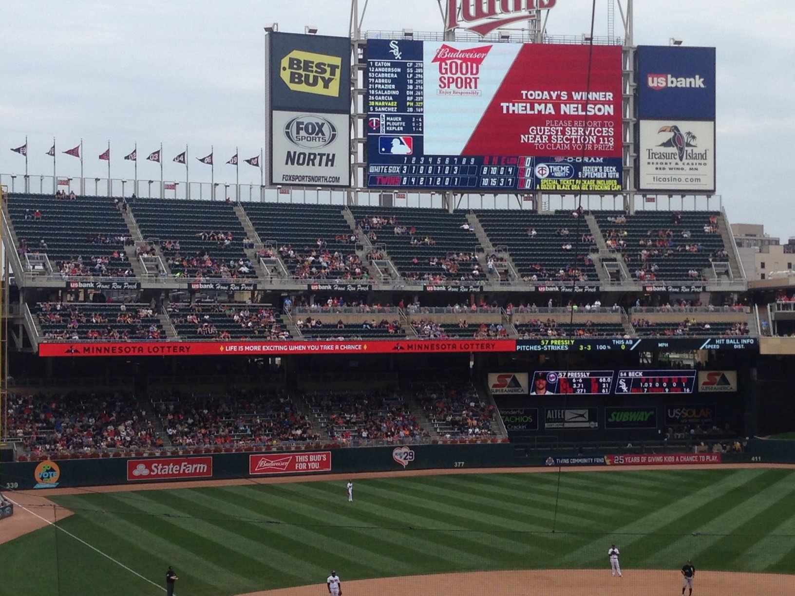 target field home run porch