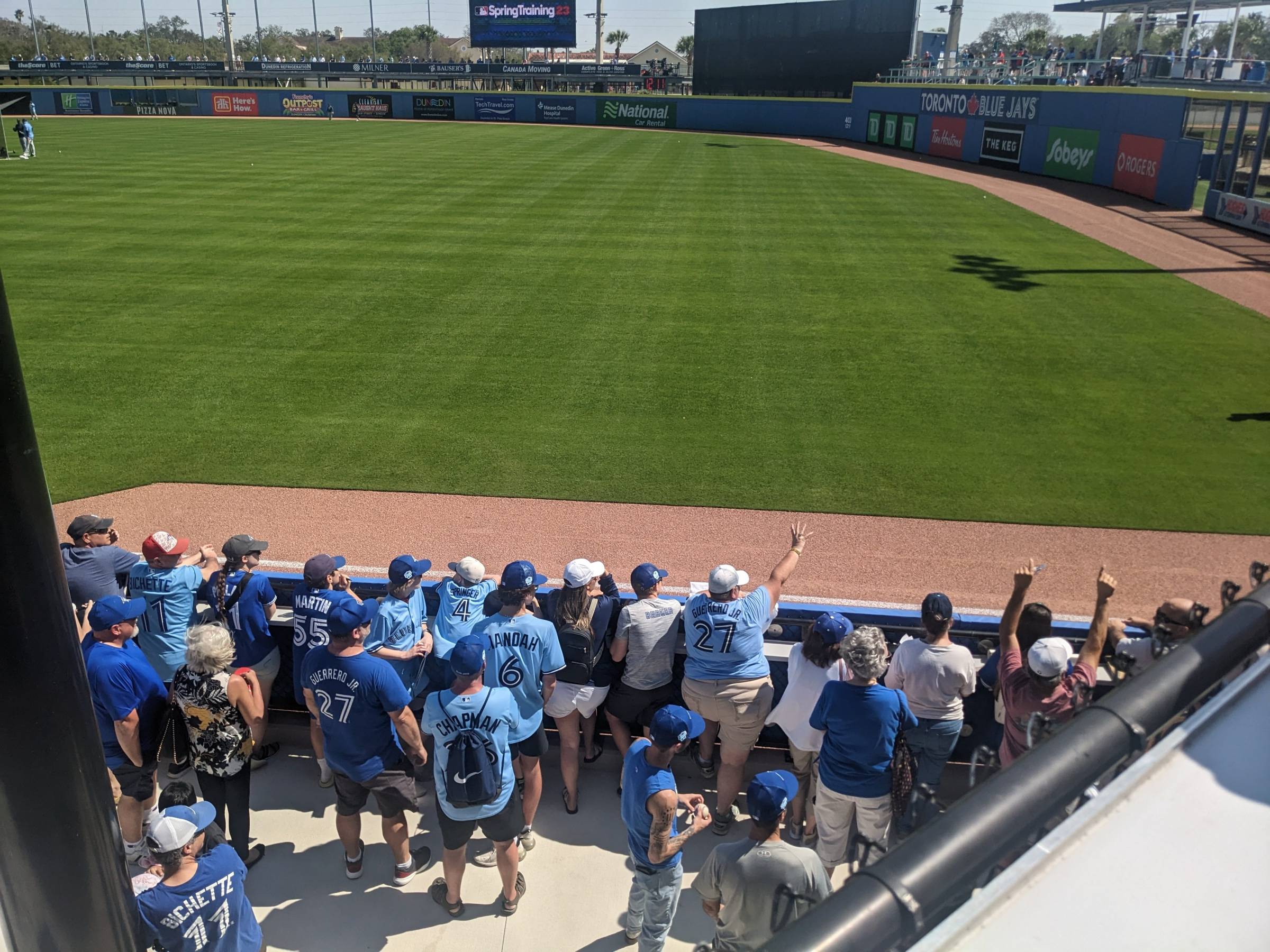 blue jays fans at TD Ballpark