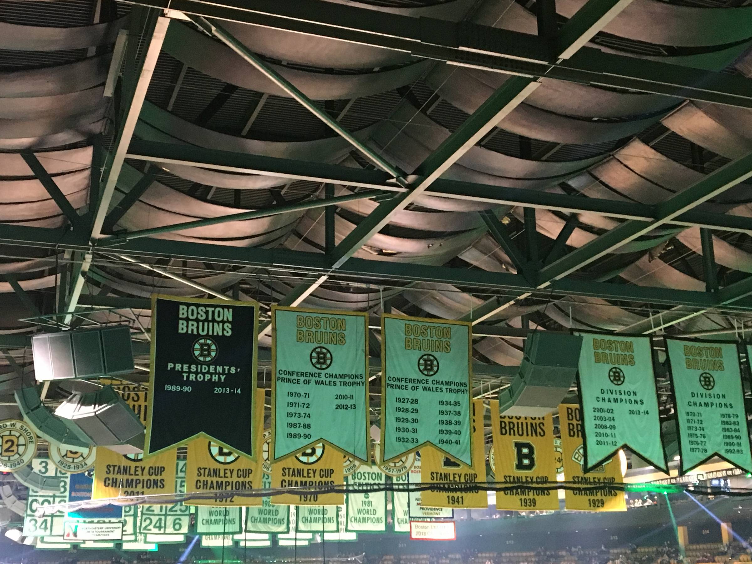 Banners at TD Garden