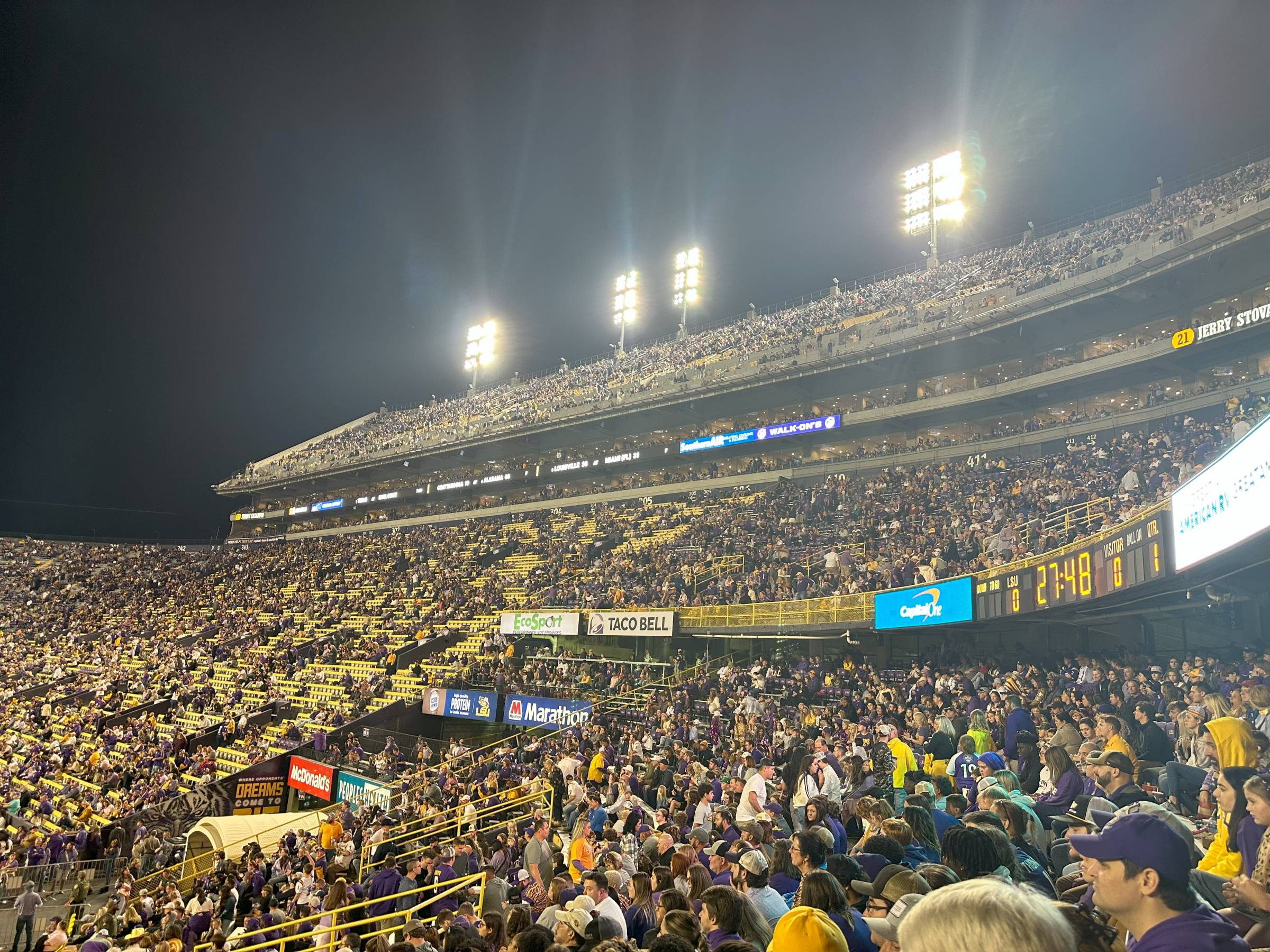 300 and 400 level Tiger Stadium