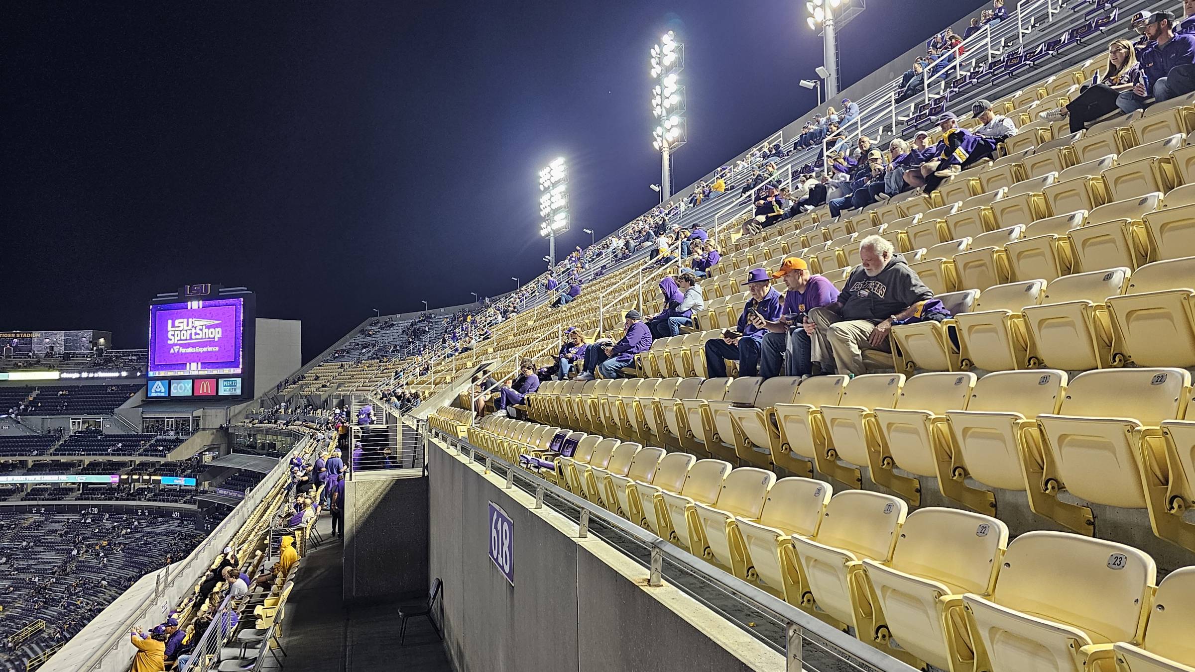 Seats with Backs at Tiger Stadium