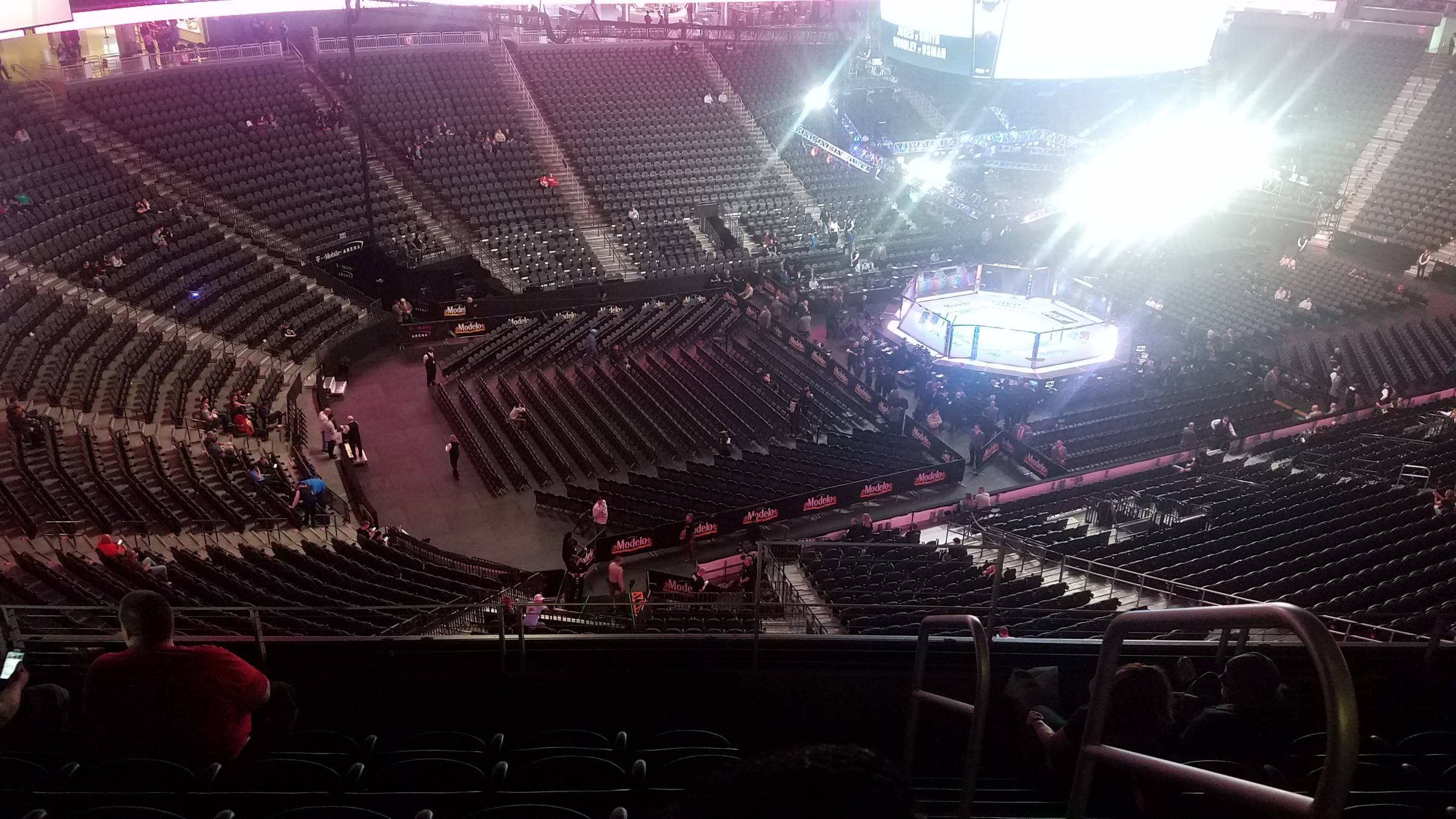 t-mobile ufc floor sections f, g, h