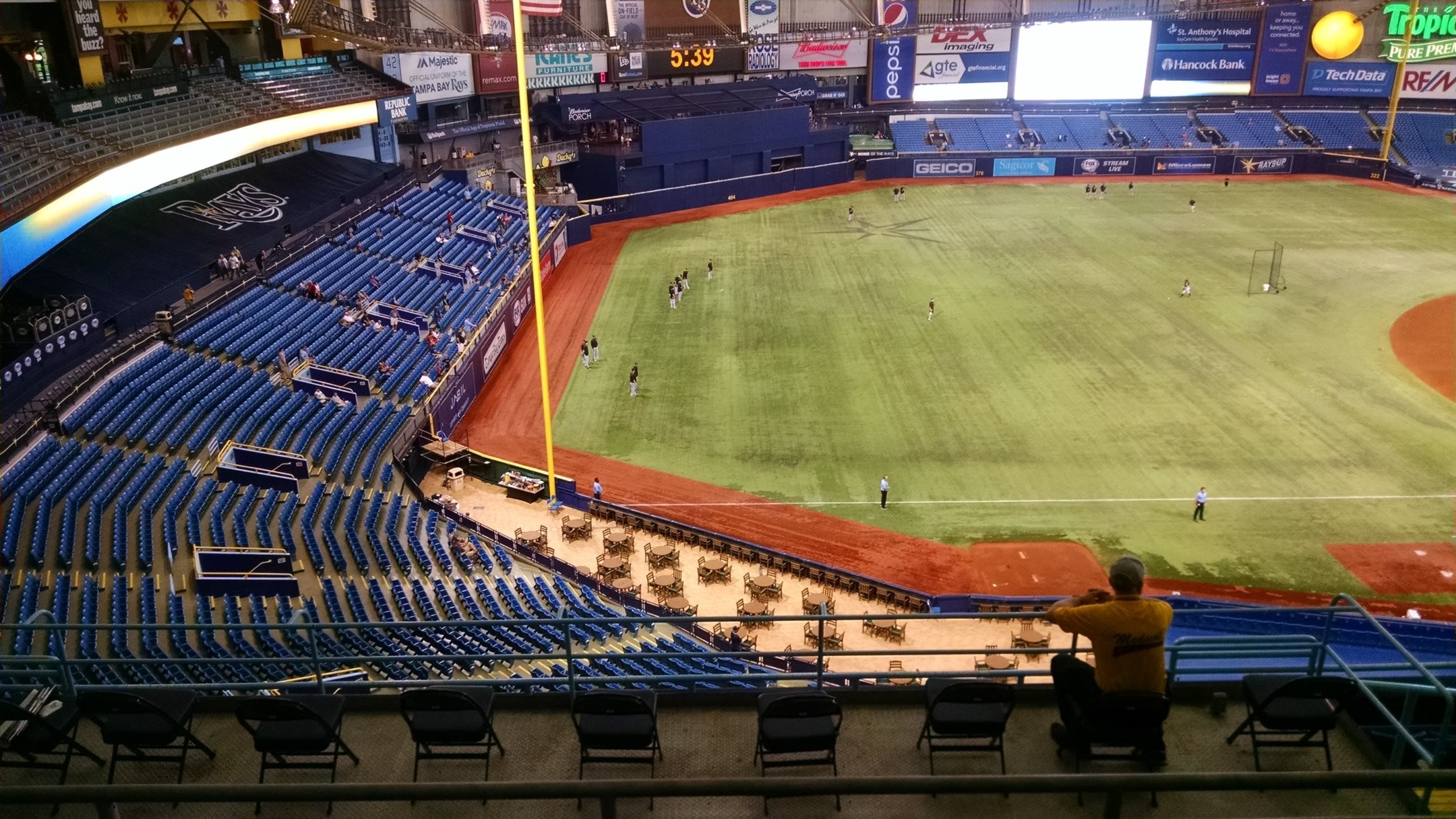 tropicana field home run seats