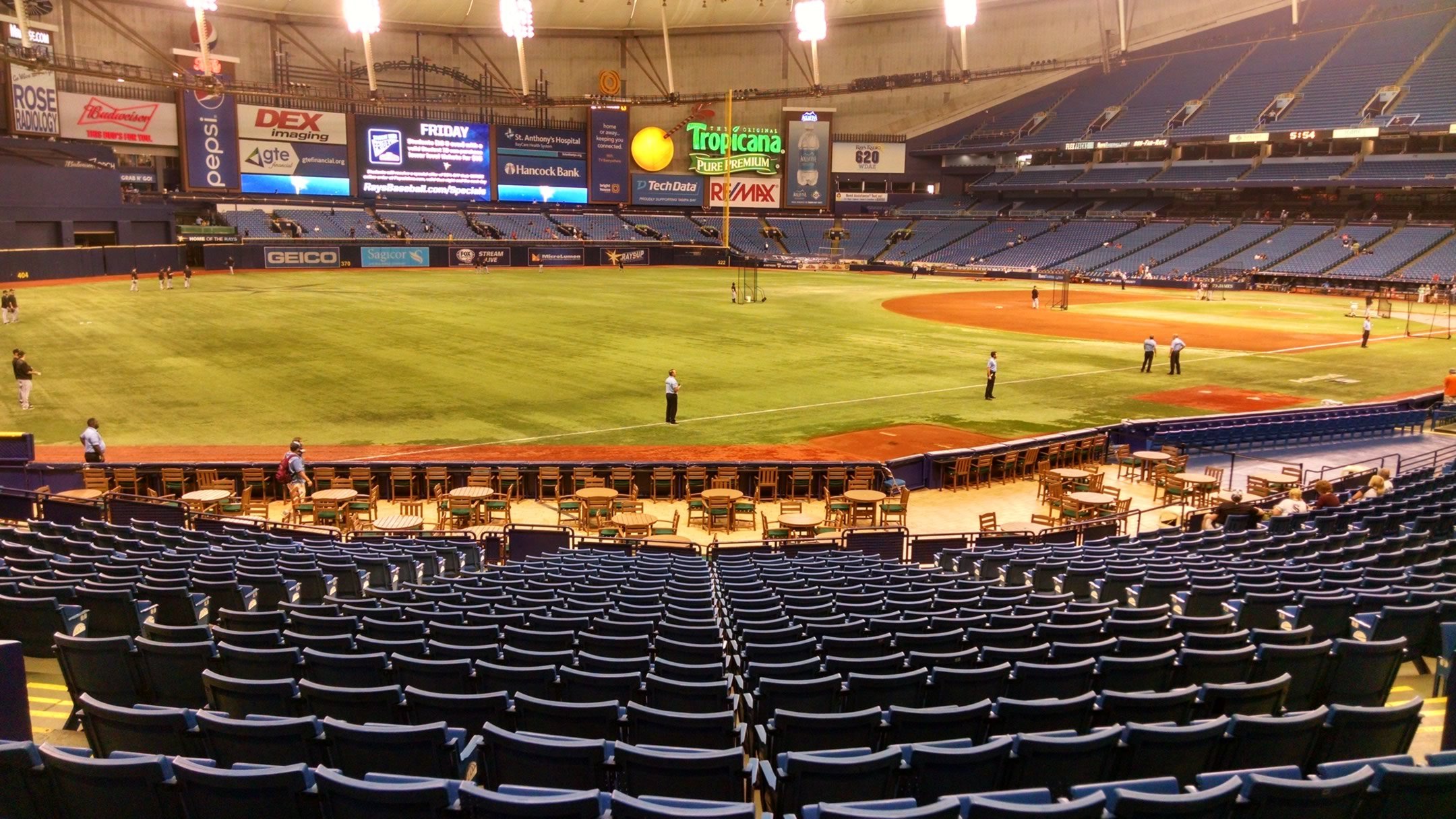 Tropicana Field Interactive Seating Chart