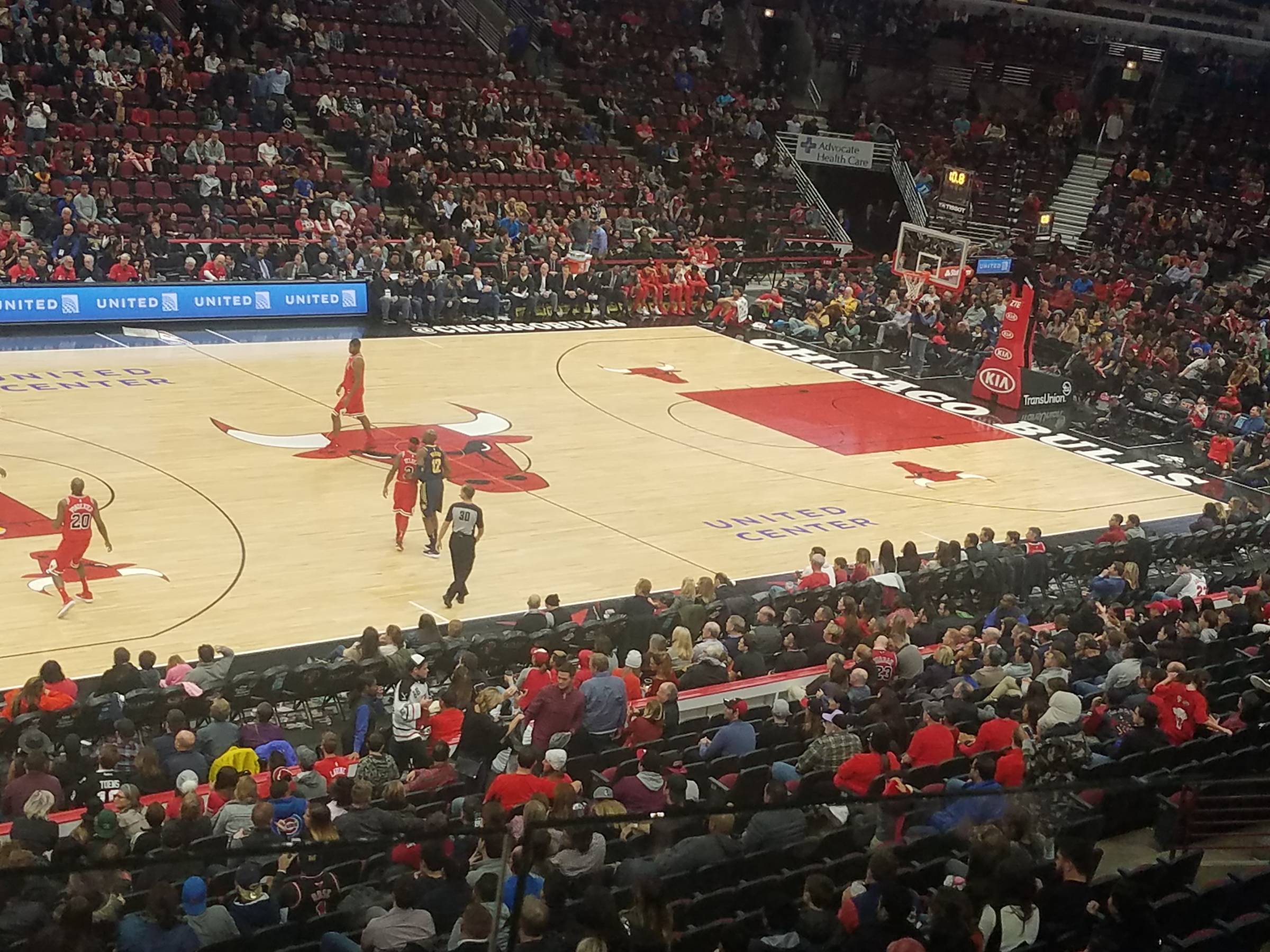 center court seats united center