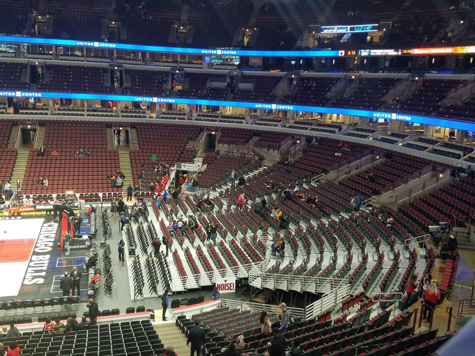 United Center Behind the Basket