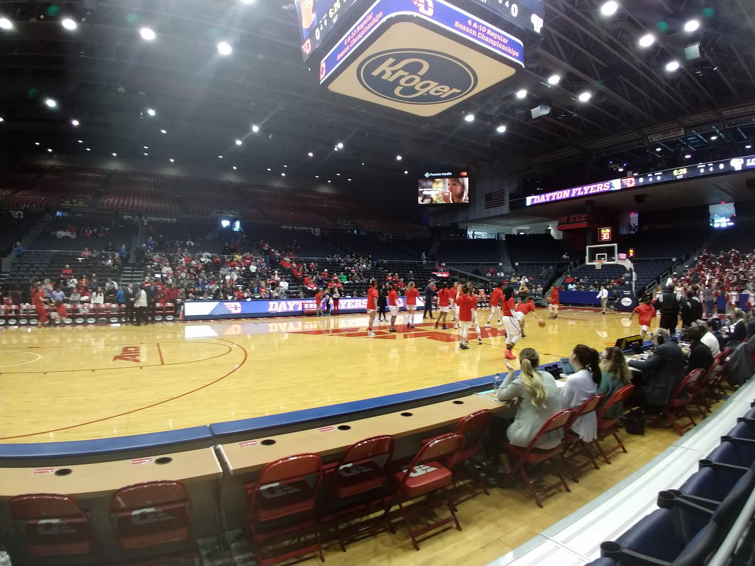 Court-side View at UD Arena