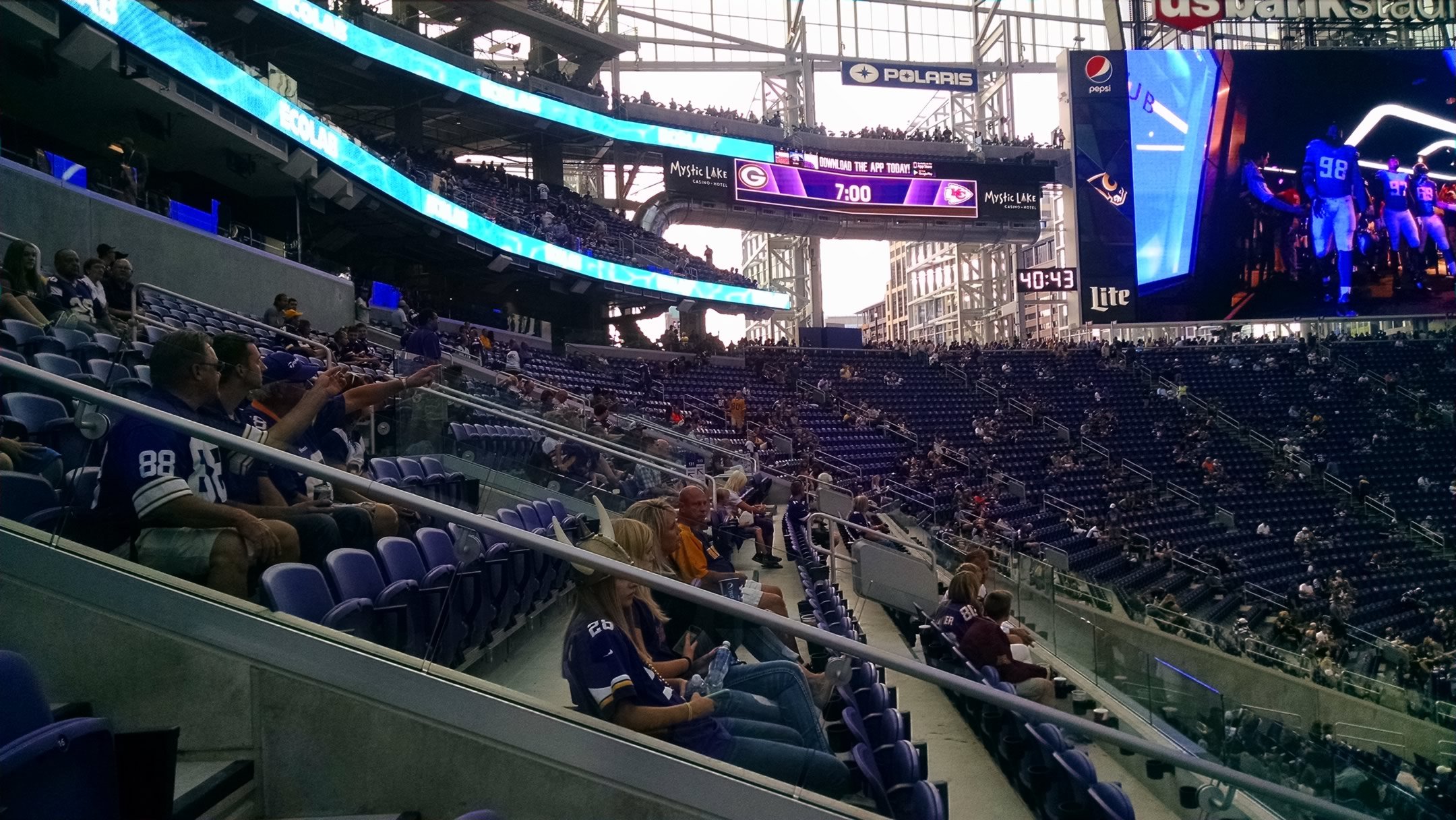 Vikings Stadium Seating Chart View