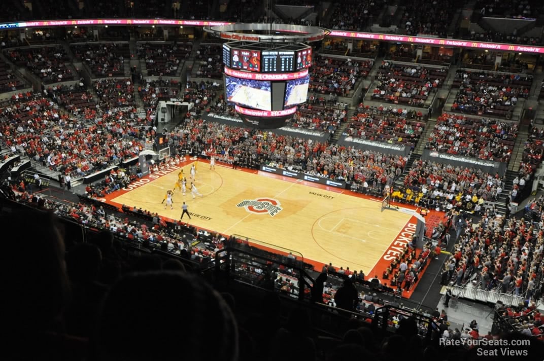 section 320, row p seat view  for basketball - schottenstein center