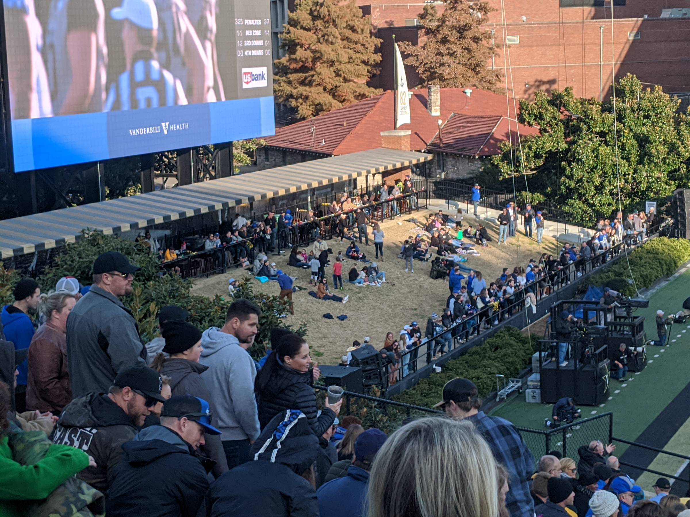 north hill at Vanderbilt Stadium