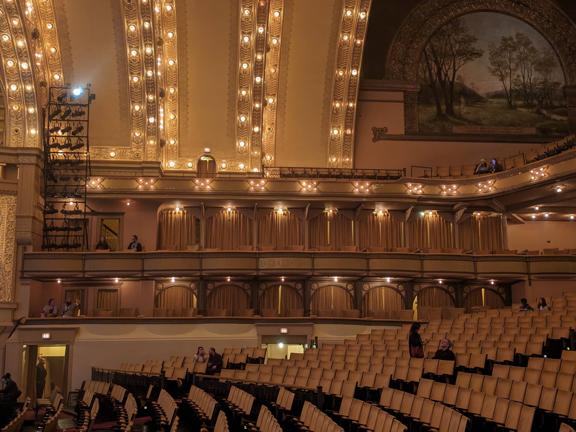 view of box seats auditorium theatre