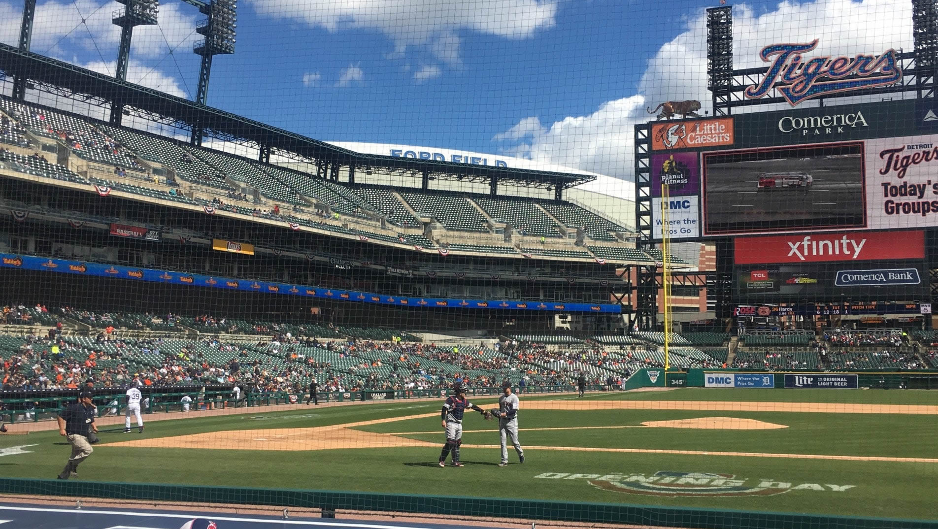 visitor dugout comerica park