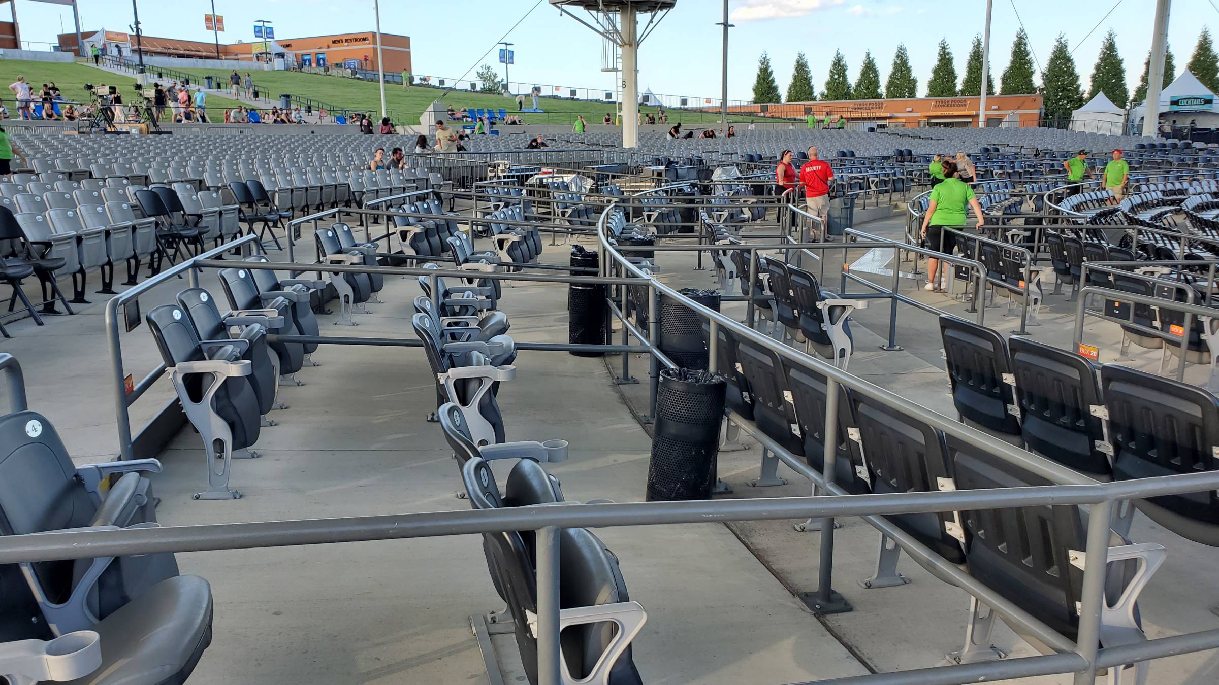 Box seats at Walmart AMP