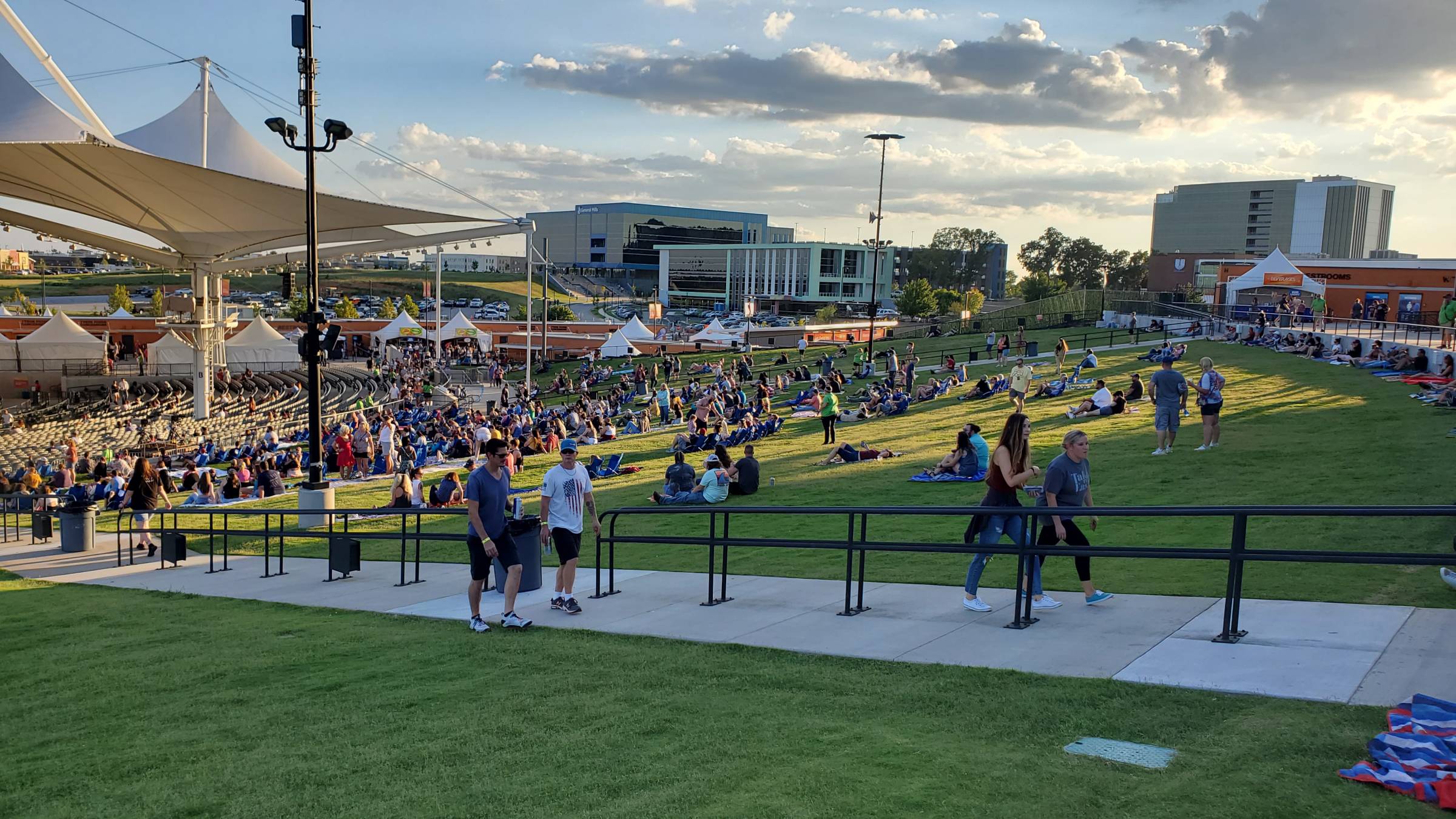 Lawn seats at Walmart AMP