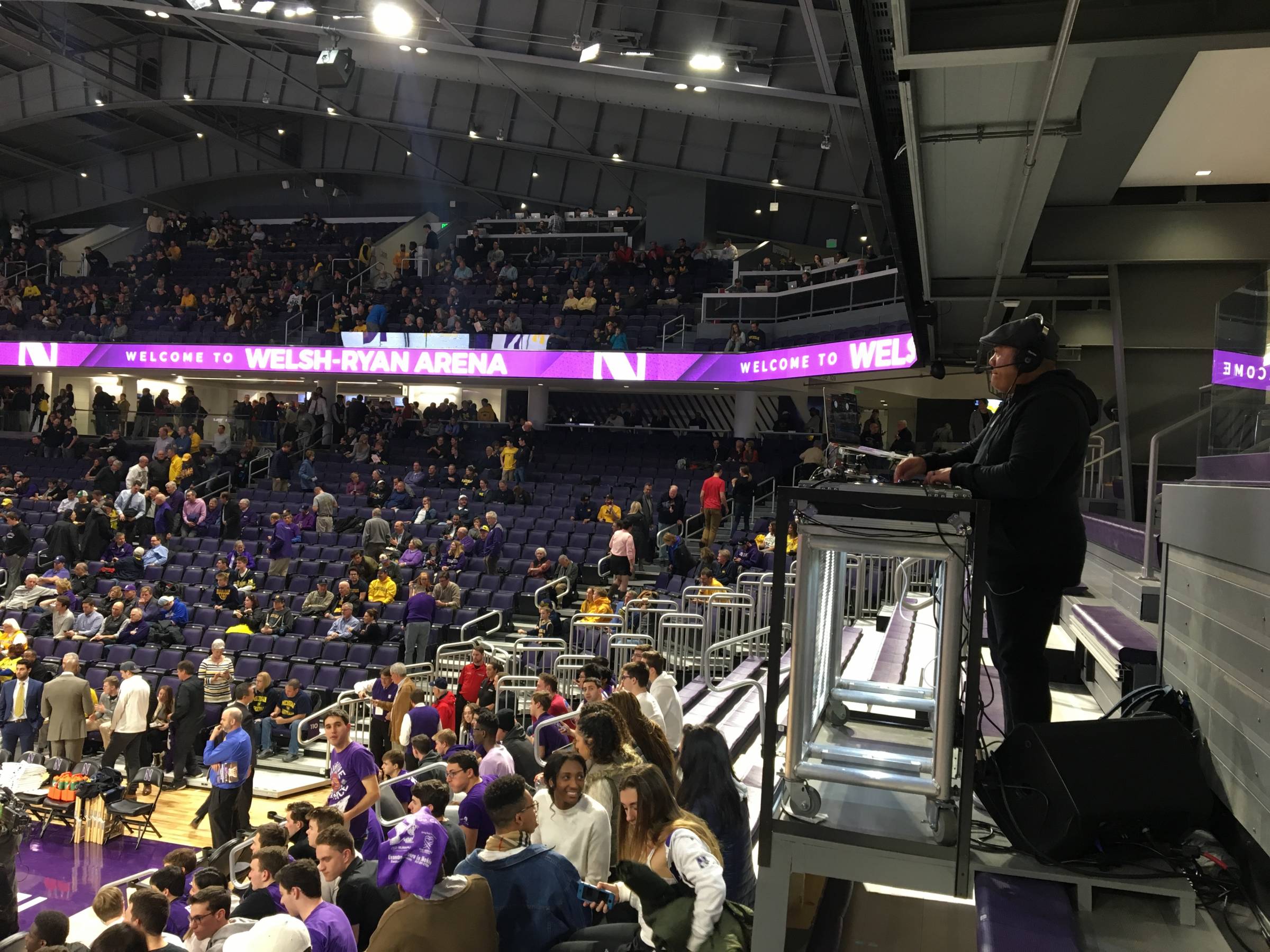 DJ at Welsh-Ryan Arena