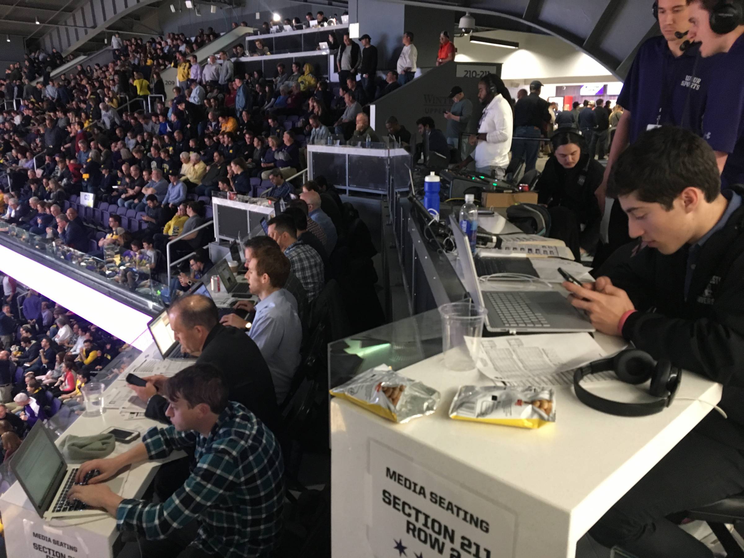 Media Seating at Welsh-Ryan Arena