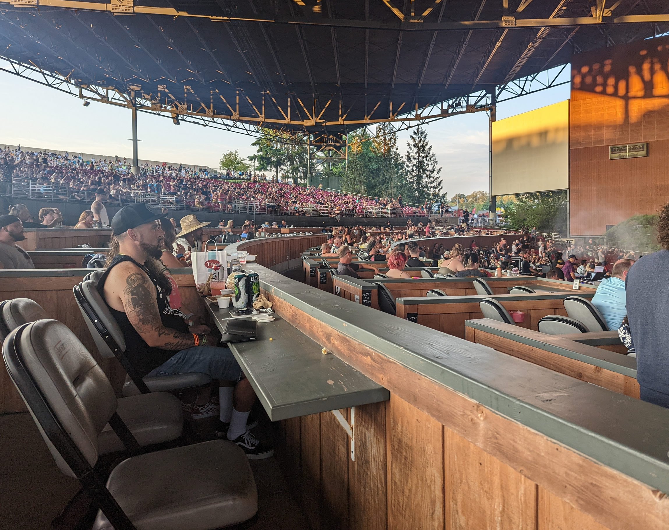 box seats area for concert