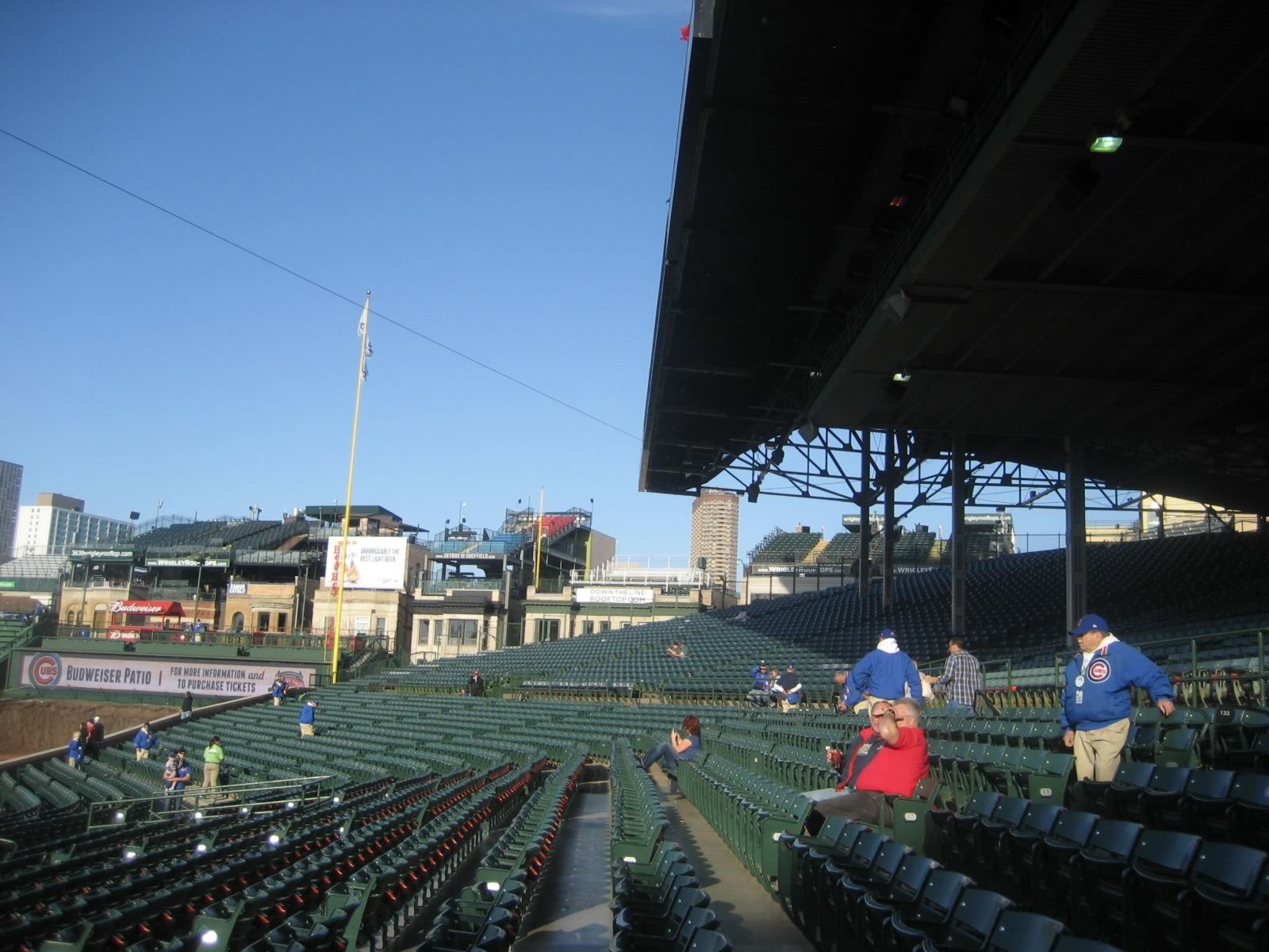 Shaded and Covered Seating at Wrigley Field