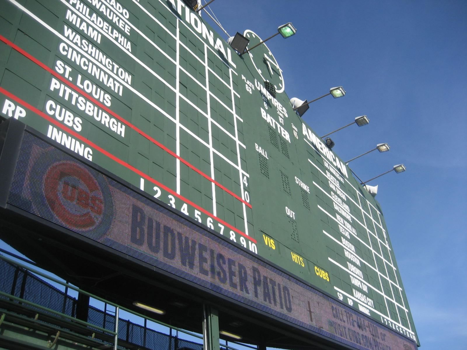 center field scoreboard