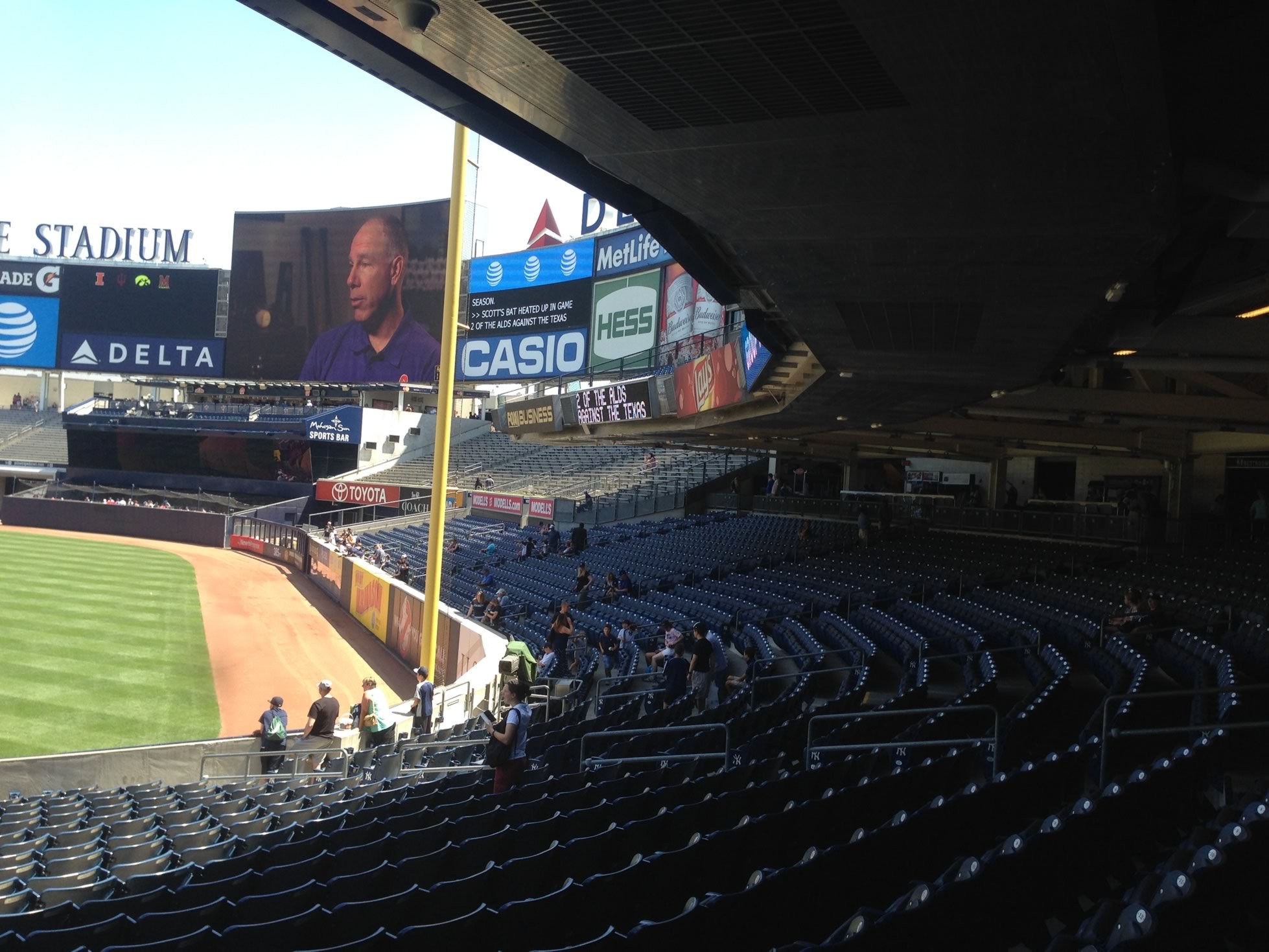 Shaded and Covered Seating at Yankee Stadium