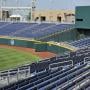 Outfield bleacher seating at Charles Schwab Field