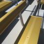 Bleachers with backs