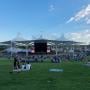 The lawn seat section at Walmart AMP